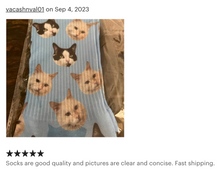 Load image into Gallery viewer, Personalized Socks, Face Socks, Pet Socks, Logo Socks, Custom Socks