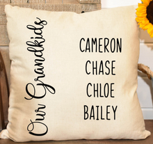 Load image into Gallery viewer, Custom "Our Grandkids" Pillow